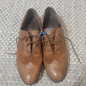 Born Brown Leather Flats